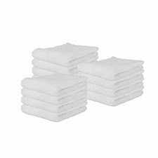 Hospeco® Terry Polishing Hand Towels 16"x27", White, 12/pk, 10 pks/cs