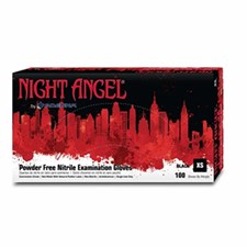 Art Noir® Night Angel® 4 Mil Black Nitrile Powder-Free Exam Gloves, 10 bxs/cs