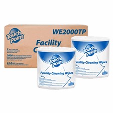 Touch Point® Facility Cleaning Wipes, 8" x 5",  2000/rl, 2 rl/cs