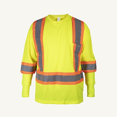 Superior® Hi-Viz Green Light Cut-Resistant Sleeves Shirt TSKPHV