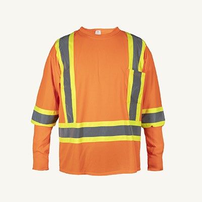 Superior® Hi-Viz Orange Light Cut-Resistant Sleeves Shirt TSKPOT